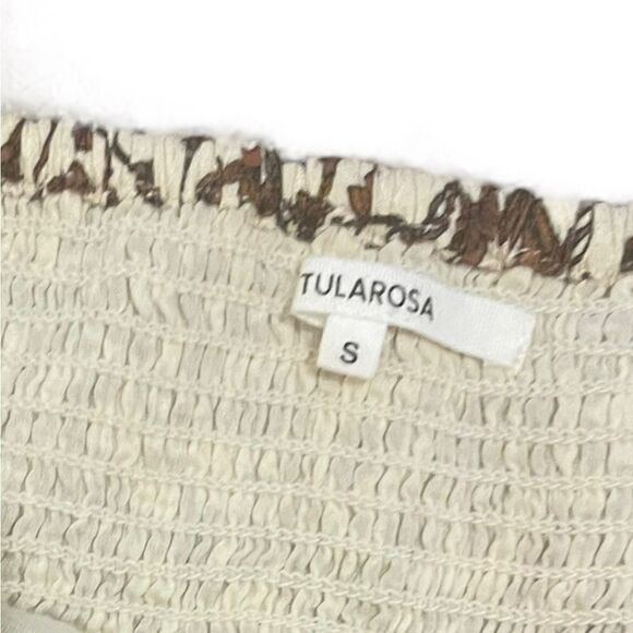 Tularosa James Top in Priya Camel Floral Size Small Crop top Beige Floral - Picture 4 of 7